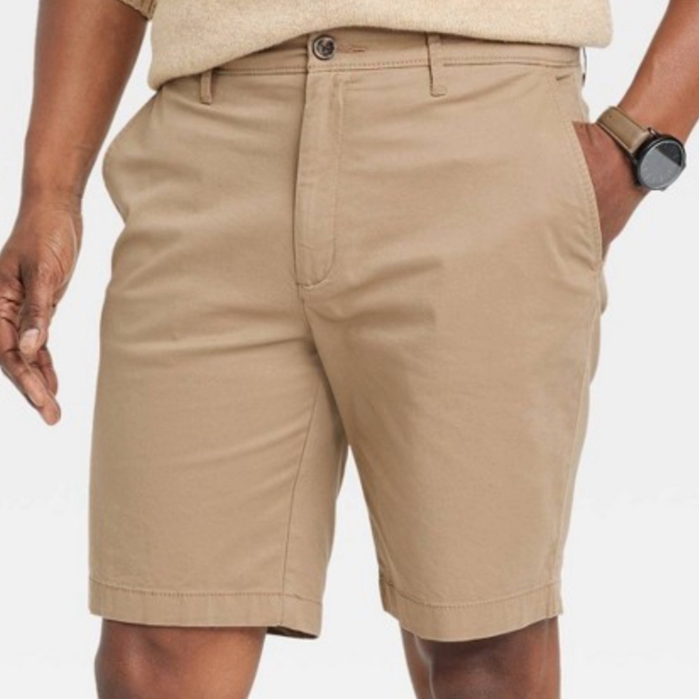 Goodfellow & Co Tan Flat Front Men Shorts